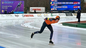 Sil tijdens zijn 5 km